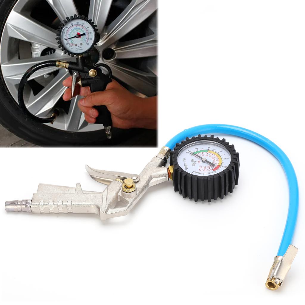 Tire Inflator Deflator with Pressure Gauge 0?220PSI 16Bar Air Chuck Universal for Cars Trucks