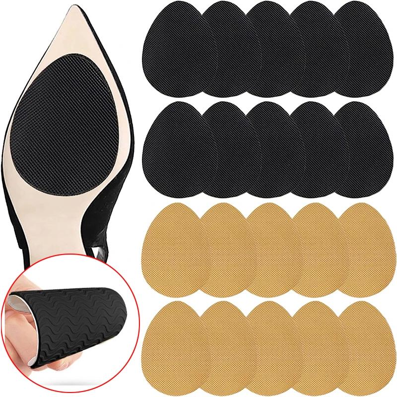 Non Slip Shoes Pads Self-Adhesive Shoe Grips Rubber Anti-Slip Insoles Stick Protector Silicone Resistant High Heels Sole Cover