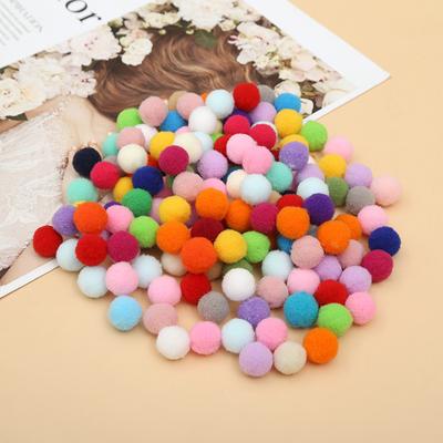 100 tk/partii Macaron Pompom kohev pall 10 mm värviline plüüspall Käsitsi valmistatud käsitöö, isetegemise sisekujundus, mänguasi juuksepaelte materjalist aksessuaarid