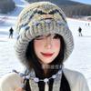 Fair Island Knitted Headgear Female Winter Face Small Ear Protection Warm Lei Feng Hat Retro Ethnic Wind Windproof Wool Hat