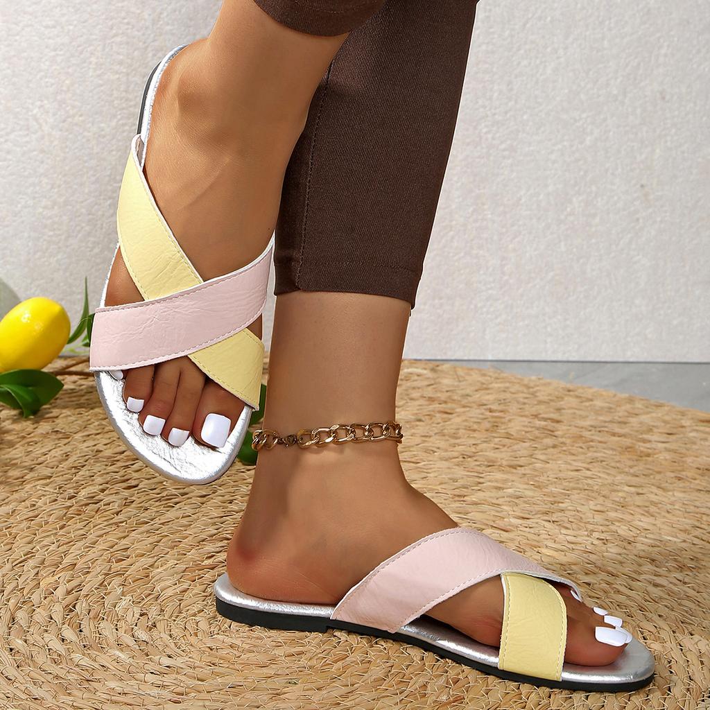 Women Slippers Summer 2025 New Sandals Designer Brand Flat Slippers Comfortable Lightweight Women Shoes Casual Slides Women