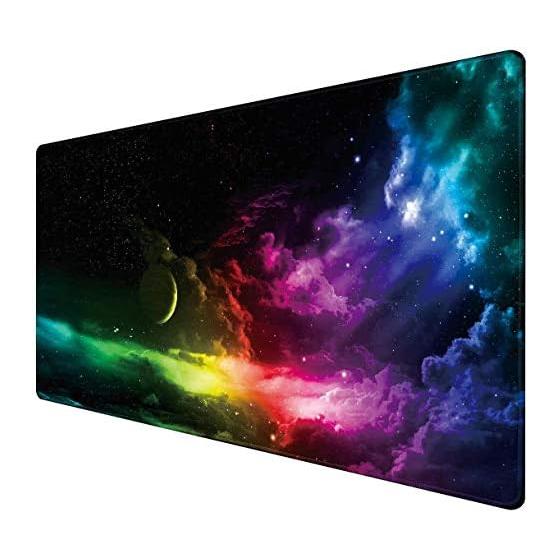 Benvo Mouse Pad, Extra Large Waterproof Gaming Mouse Pad, 90*40cm, Keyboard Pad, Non-Slip Rubber Sole, Non-Slip, Compatible with Mouse, Washable