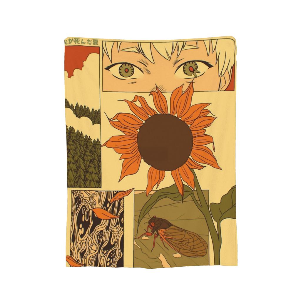 The Summer Hikaru Died Anime Blanket Velvet Decoration  Breathable Lightweight Throw Blankets for Home Outdoor Bedspreads