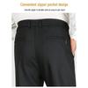ROMON Men's Elastic Waist Straight Leg Pants