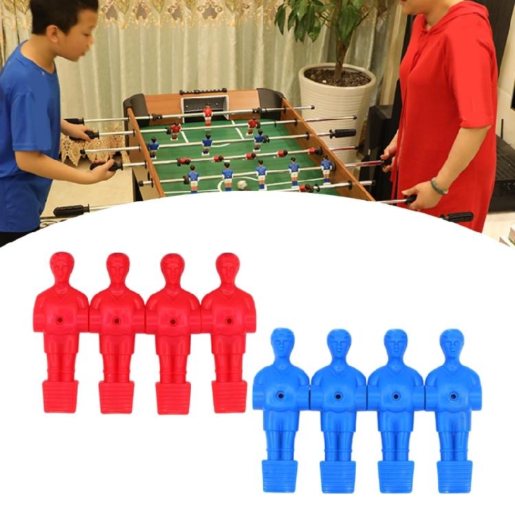 Set med 8 miniatyr fotbollsspelare Ersättningsdel för bordsfotbollsfigur Fotbollsspelare Figurer för Bordsfotbollsspel