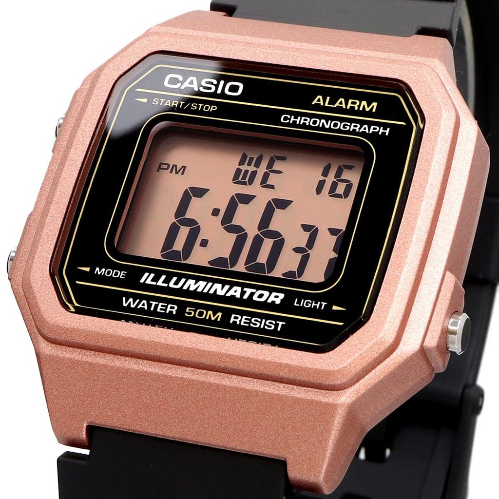 Casio Standard W-217HM-5A Watch Cheap Casio Digital Date Brown Black