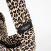 Leopard Flat Hobo Shopper Bag (Beige)