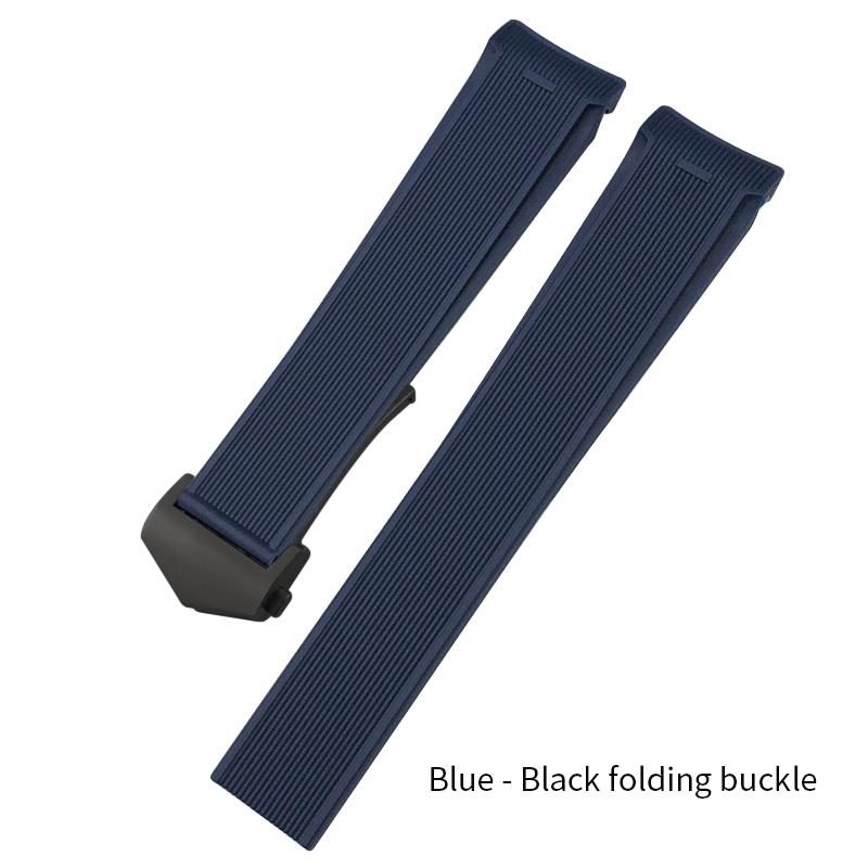 20mm 22mm High Quality Natural Rubber Watchband for TAG Heuer Aquaracer 300 WAY201A WBP5110 Diving Watch Strap Silicone Bracelet