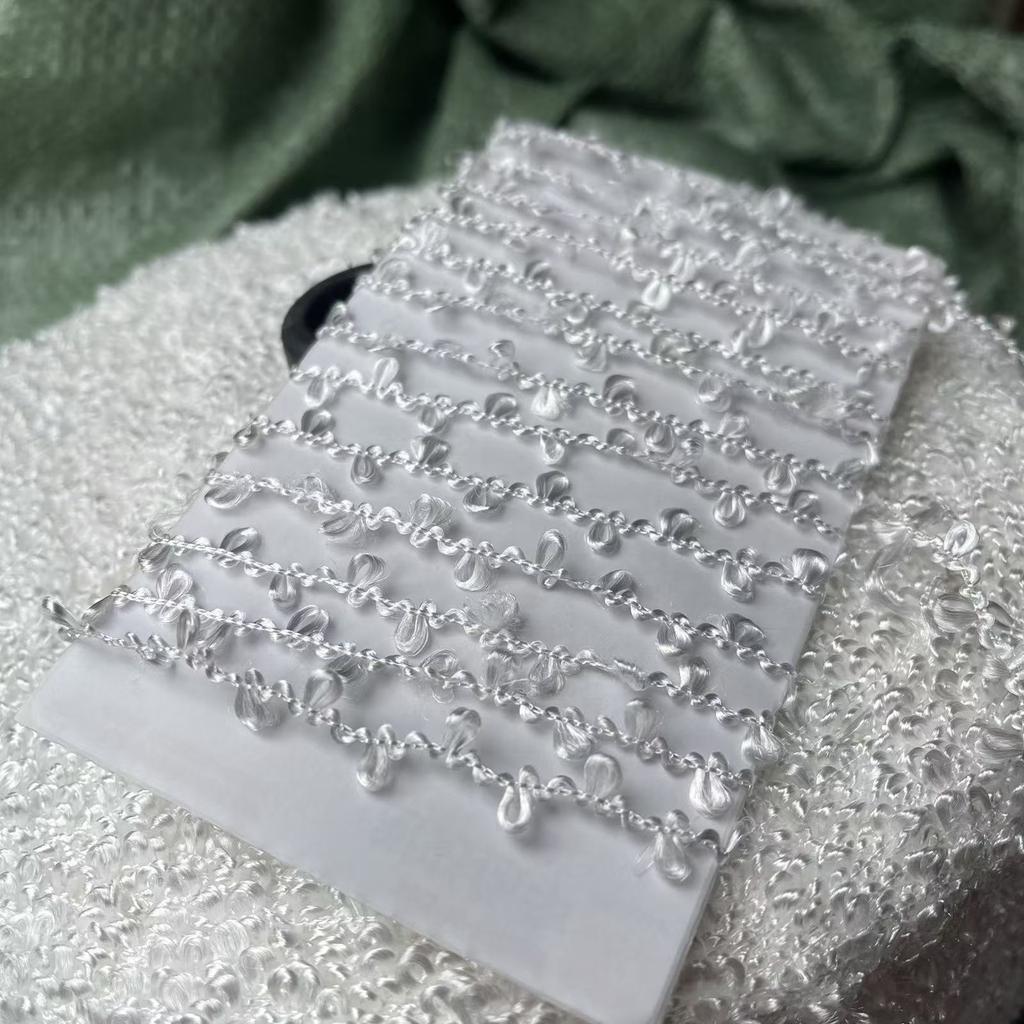 500g Big Ears, Double-sided Circular Yarn, Glossy Circular Yarn, DIY Handmade Mixed Thread Material, Hand Woven Scarf, Bag Yarn