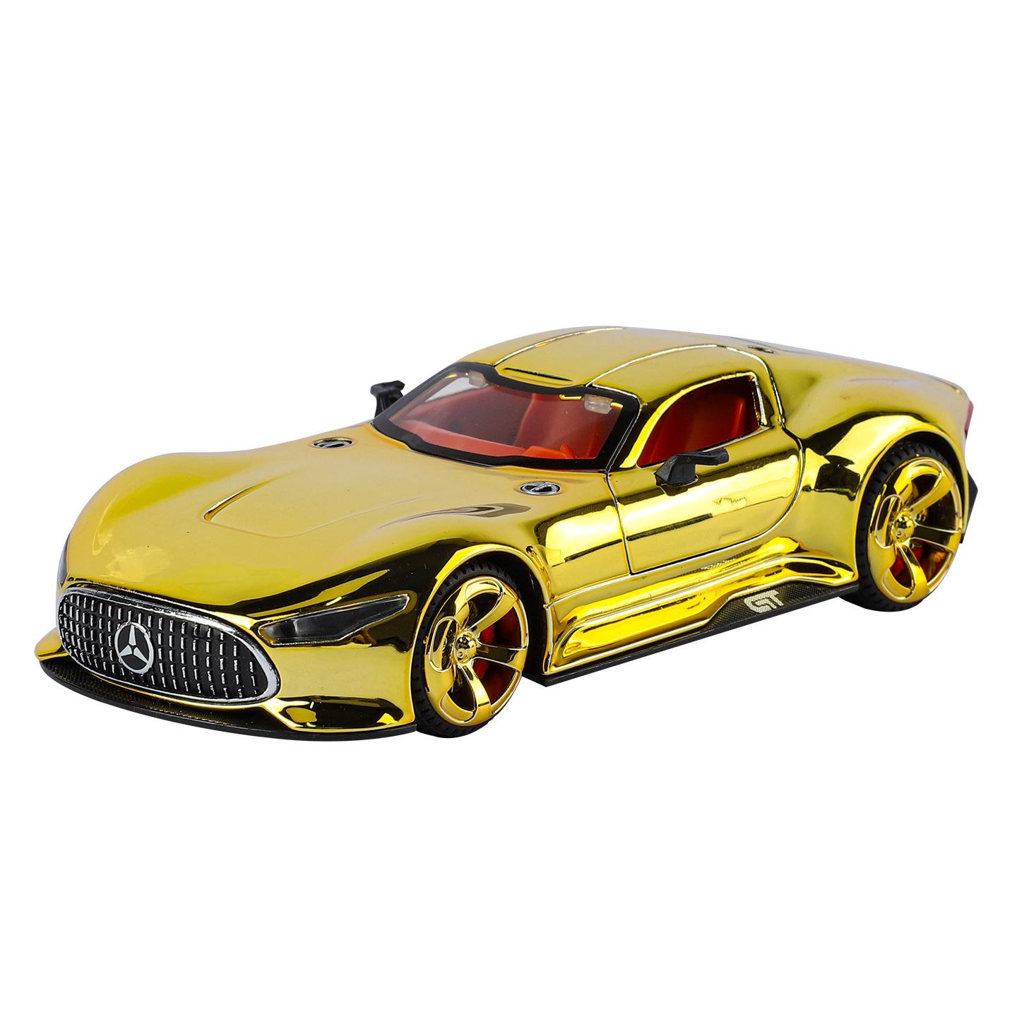 1/32 Benz VISION GT Super Concept Sportwagen Legierung Druckguss Modellauto Hohe Simulation Zuhause Trendige Ornamente Sammlung Hobby Geschenke gold