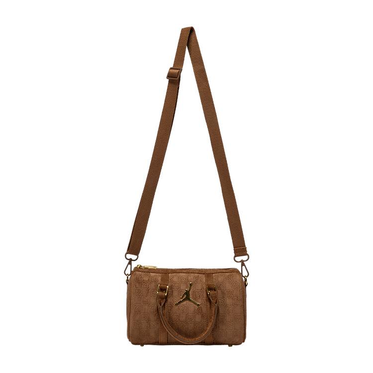 New Jordan Faux Suede Water Buckets Boston Bag, Shoulder Bag, Crossbody Bag, Handbag Regular Unisex Light Brown JD2533091AD-001