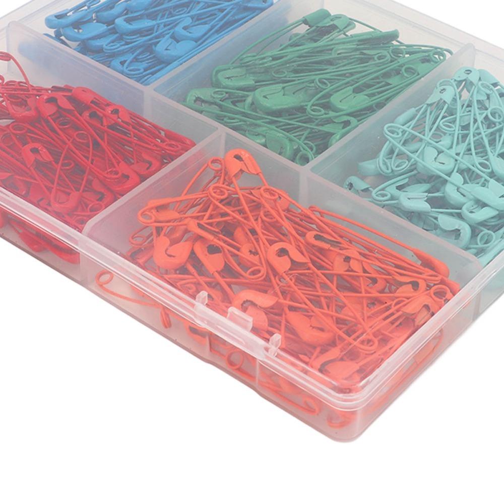 650Pcs 5 different colors Candy Colored Safety Pins Garment sewing temporary fixing Dark green