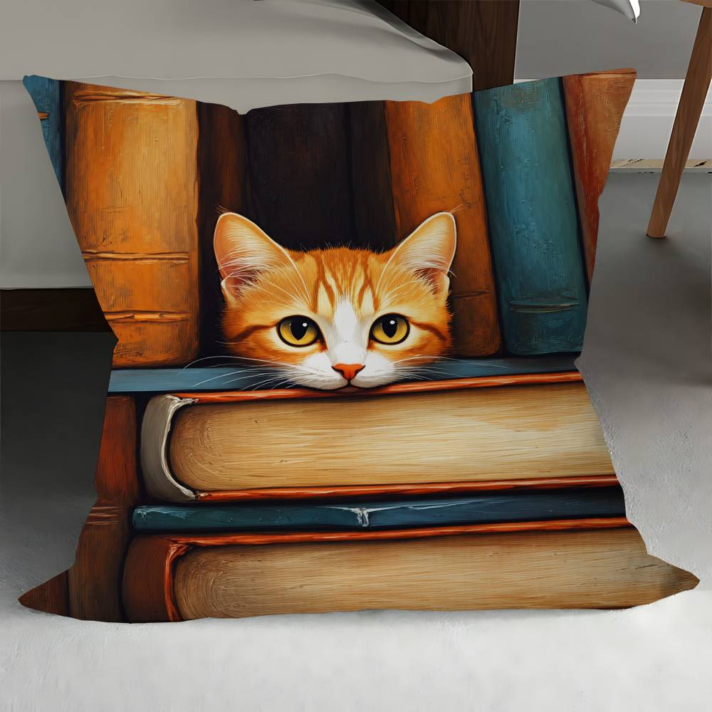 Очаровательные милые наволочки с котами Домашнее постельное белье Декоративная наволочка Свадебная Супермягкая наволочка 12x12Inch