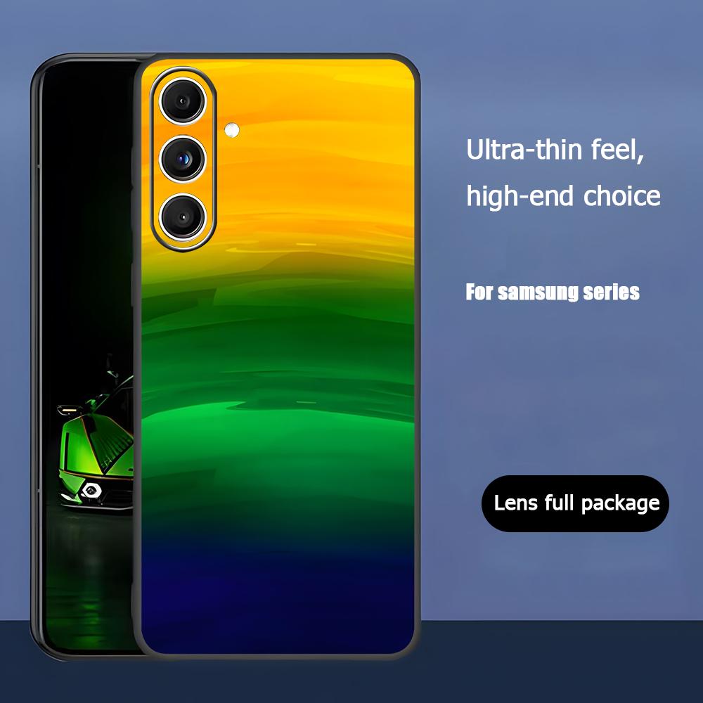 

Popular Brasil Flag Art Phone Case For Samsung Galaxy S26 S25 S24 S23 S22 S21 Plus Ultra Note20 Soft Black Galaxy S22+ 5G