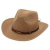 Cowboy Straw Hat Women's Summer Travel Visor Year New Ethnic Style Jazz Hat Big Brim Beach Hat
