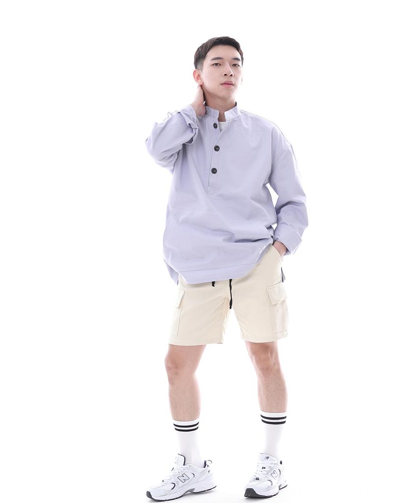 Seinteukeulu Comfortable Modern Cargo Shorts Cm-1200C Cream