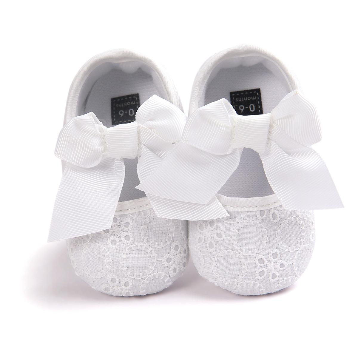 MYGGPP Bow Baby Princess Shoes Мягкая подошва Обувь для малышей Детская обувь 11cm