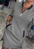 2025 V-neck Seven-Sleeve Casual Dress
