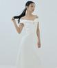 Lucirju Romantic Twist Strap Dress (Ivory)