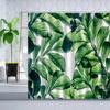 Waterproof Bath Curtains Hand Painted Bamboos Leaves Shower Curtain Green Simple Life Home Decorative Bathroom Decor Accessories