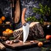 Kitchen Mini Meat Cleaver Pocket Boning Knife Chef Utility Knife Barbecue Cutting Fishing Knife Paring Cutter Tools with Sheath