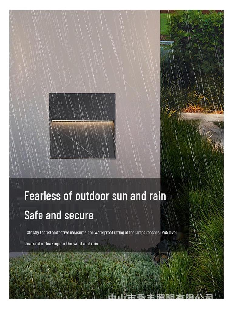 Waterproof LED Step Light for Outdoor Ramps & Corners, Die-Cast Aluminum Plinth Light