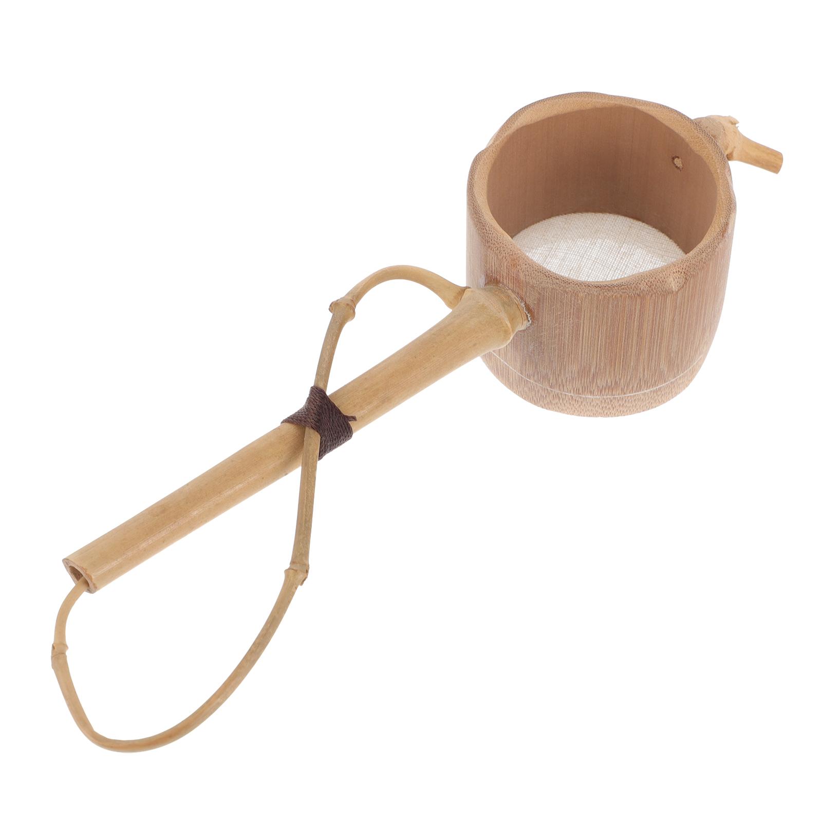 Professional Bamboo Tea Infuser Filter Strainer for Green Oolong Teas Afternoon Ceremony Accessory