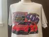 Vintage 90's Brickyard 400 Car Race Grey T Shirt Size XL