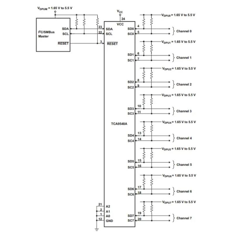 1-10PCS TCA9548A CJMCU- 9548 TCA9548 1-to-8 I2C 8-Way Multi-channel Expansion Board IIC Module Development Board 9548