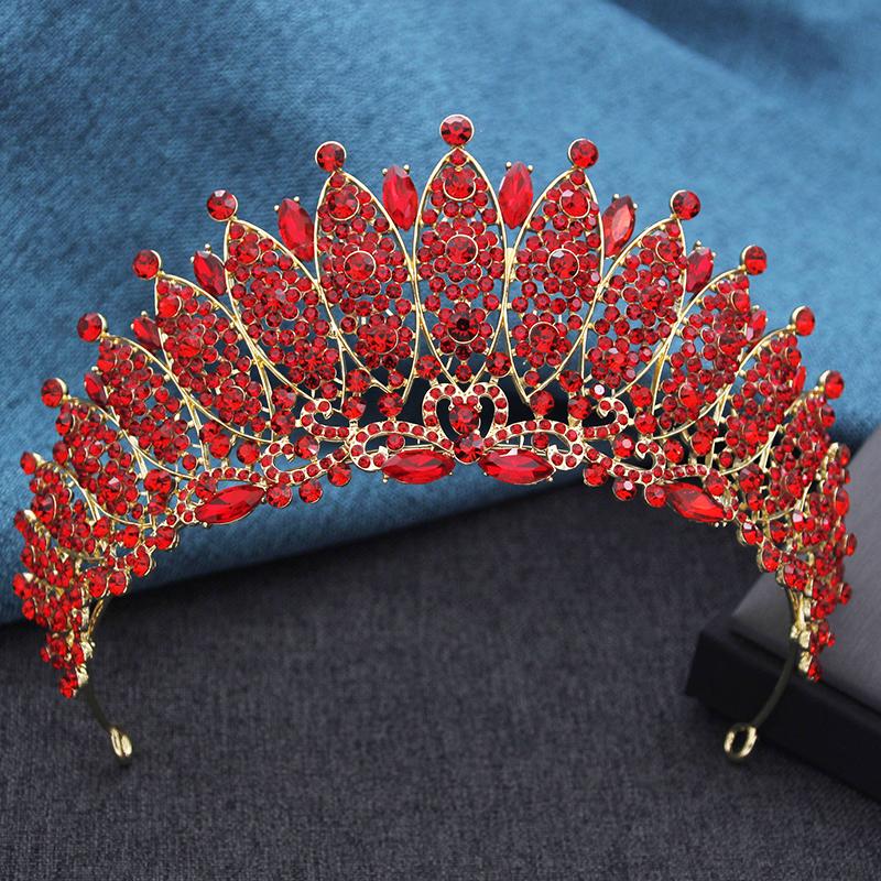 Luxury Rhinestone Tiara for Bride Tiaras and Crowns Party Pageant Wedding Crown Hair Jewelry Headbands Costume Accessories