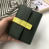 Women's Leather Wallet All Cowhide Short Three-fold New Large Capacity Zipper Zero Wallet Fashion Dyeing Small Handbag