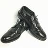 90-tals Vintage JARMAN Goodyear Wingtip Businessskor Storlek 9.5D 27.0-27.5 Svart(BEGAGNAD)
