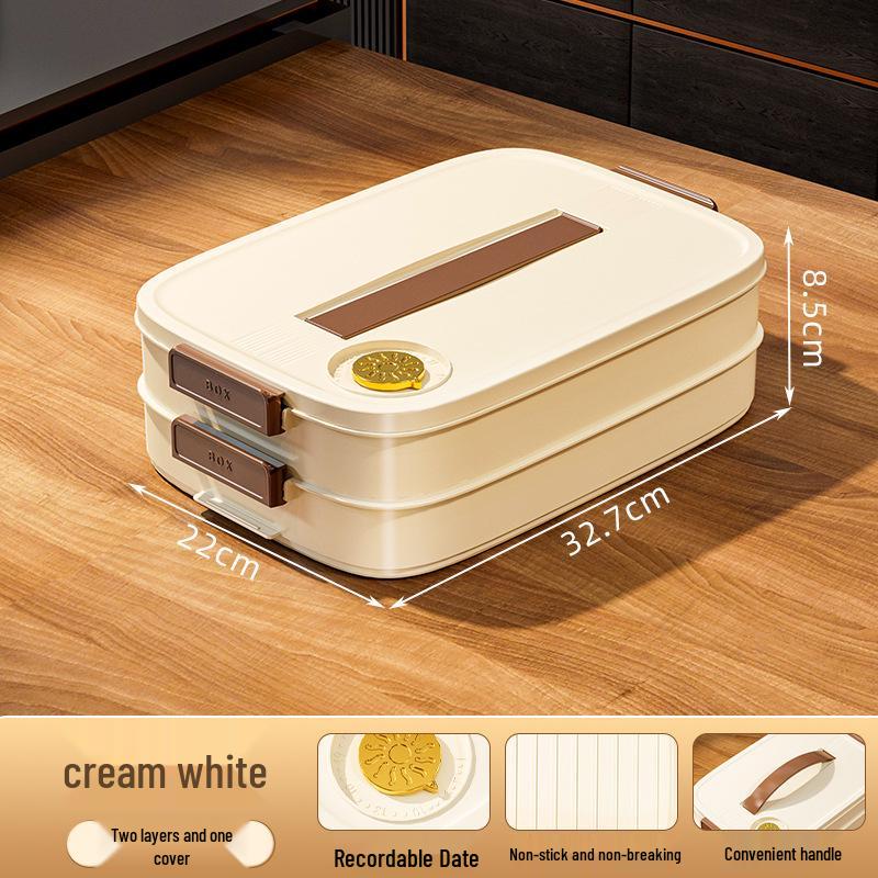 Multi-Layer Frozen Dumpling & Wonton Storage Tray for Refrigerator & Freezer