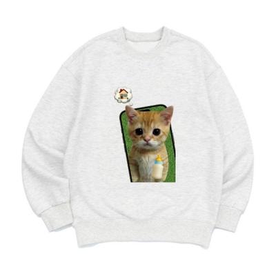 8Tonteuleogkeiseu [Mikina - Mačka Pickup] Unisex Oversized Strih