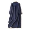 Spring Retro Loose Women's Casual Long Sleeved Shirt Dress