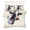 Animal Oil Painting Bedding Three-Piece Quilt Cover