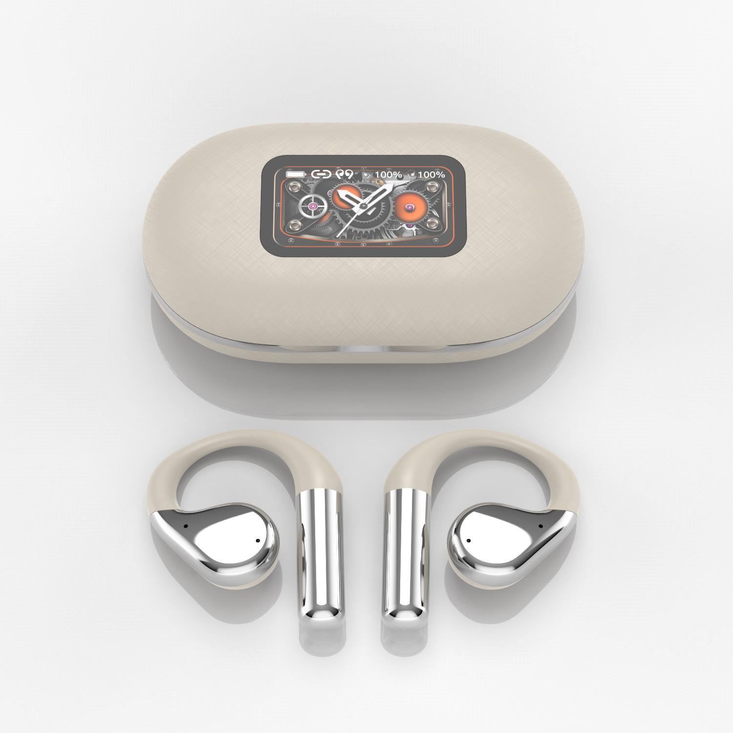 

Умный экран с открытым ухом ЖК-дисплей с шумоподавлением Гарнитура OWS Sports Bluetooth Гарнитура слоновая кость