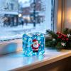 Halloween Party Favors Stress Relief Toy for Christmas, Anxiety Reduction Ice Cube Squeeze Relieving Toy, Slow Rising Clear Sensory Holiday