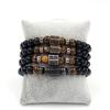 Geometric Alloy Micro Inlaid Diamond Car Wheel Bead Bracelet For Men And Women