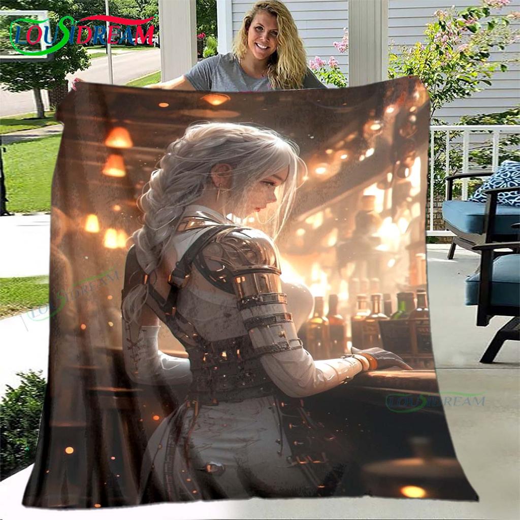 Game Sexy Cartoon Night Elf Soft Blanket Sports Living Room Bedroom Sofa Bed Blanket Gift Travel Office Lunch Break Blanket