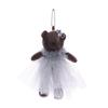 Adorable Wedding Bear Plush Toy Keyring and Bag Charm