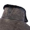 Maplesteed Super G1 Flight Jacket Men Gray Leather Jacket Vintage Quilted Natural Cowhide Fur