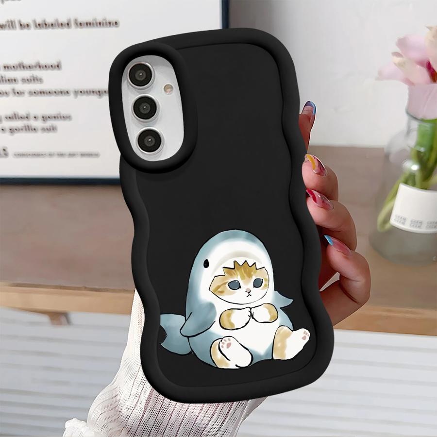 Soft Phone Cover Case for Samsung Galaxy A12 A11 A15 A14 A13 A21s A52 A16 A23 A53 A22 A33 A03 A05 A06 A04 Shark Cat