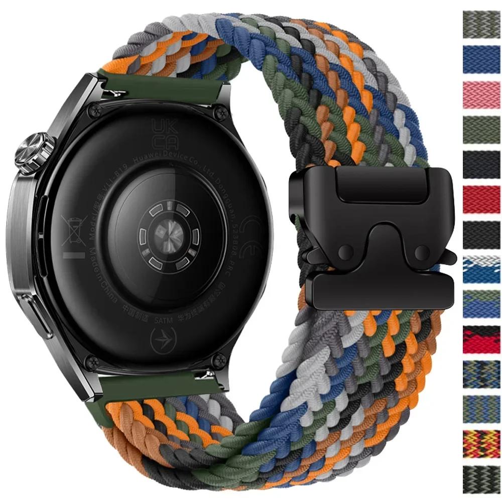 Braided Solo Loop Bracelet For Huawei Watch GT5/4/3Pro 46mm 4/3 Pro Huawei Ultimate Band For Amazfit Balance GTR 4/3/2 47mm