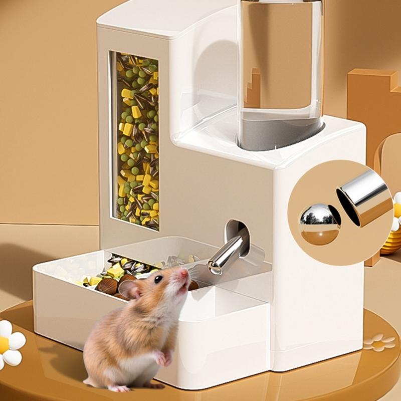 Automatic Leak Proof Water Dispenser For Rabbit Hamster And Small Animals Food Feeder With Large Capacity