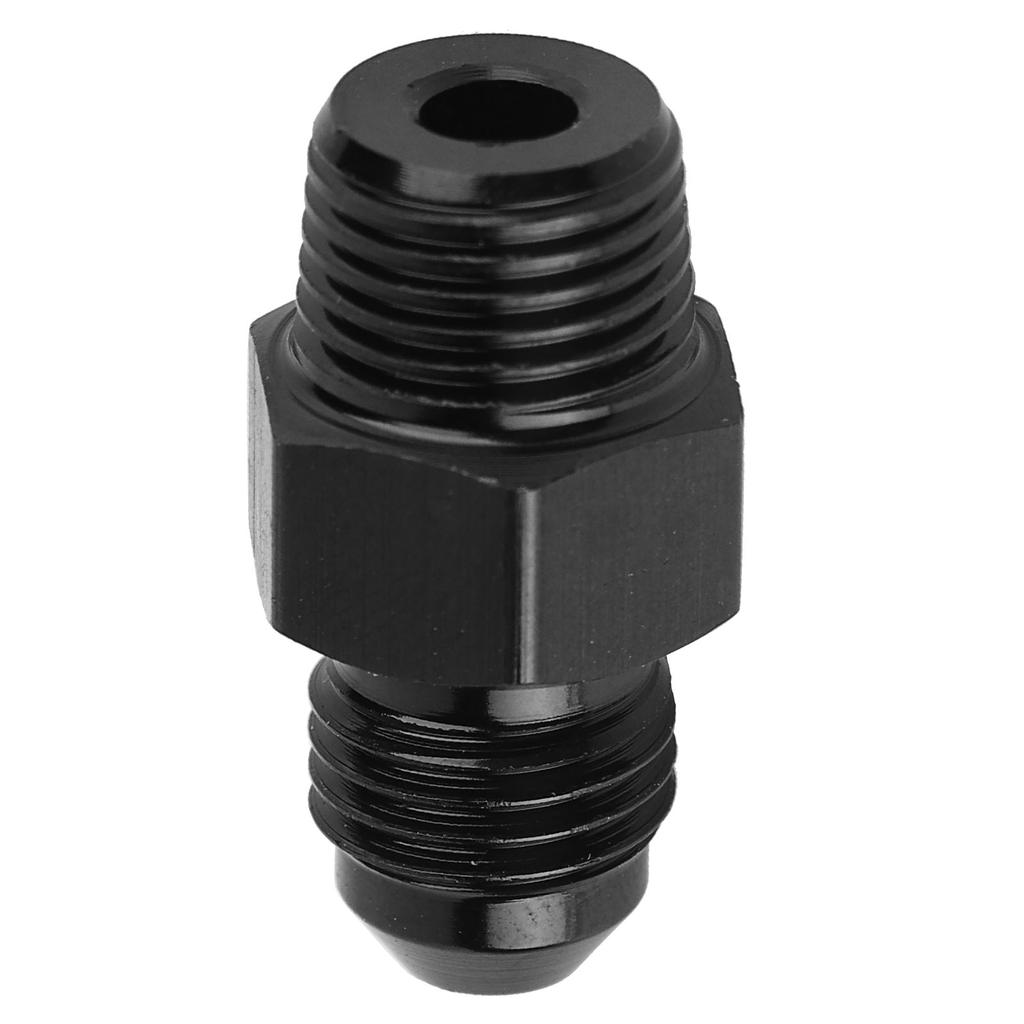 Buy Straight Fuel Line Fitting 3AN To 1/8NPT 6061‑T6 Aluminum Adapter Connector Black Car