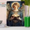 Engel Uriel Inspirierende Aluminium-Metall-Wandkunst xx Zoll Metallschild für Zuhause Garage Bar Café