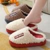 Warme Frauen Hausschuhe Winter Home Pelzige Hausschuhe Farbe Patchwork Baumwolle Hausschuhe Weibliche Hause Hausschuhe Innen Nicht-Slip Plüsch Slipper