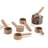 Wooden Coffee Spoon Ergonomic Short Long Handle Coffee Measuring Spoon Farmhouse Rustic Multifunctional Scoop Kitchen Gadgets
