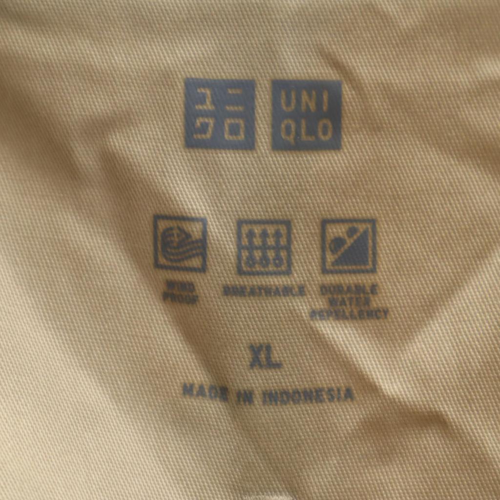 UNIQLO Block Tech Stainless collar coat XL beige Women Used